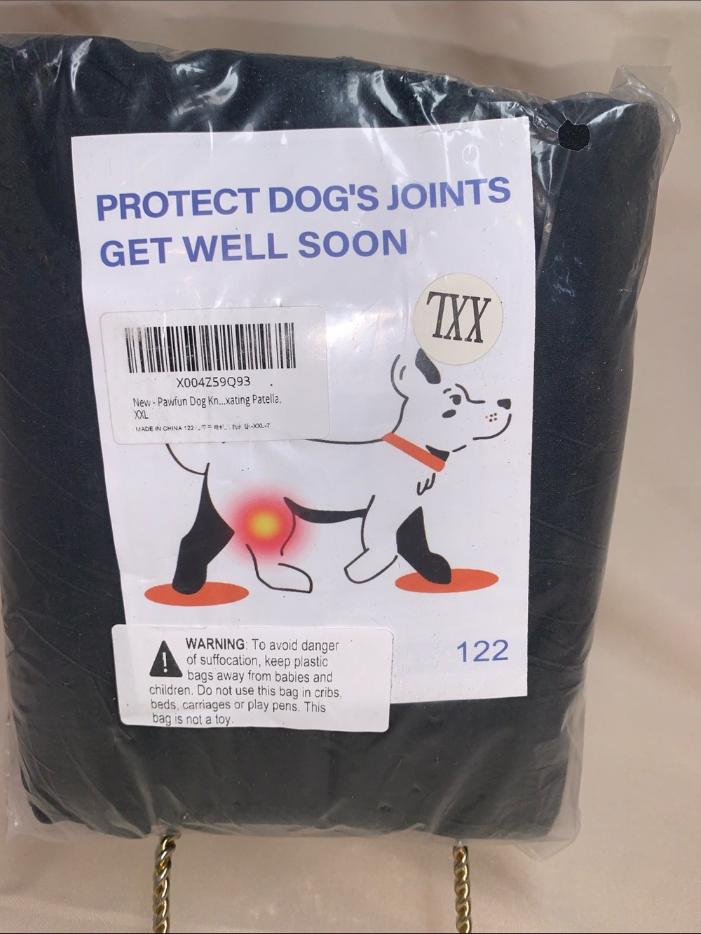 Protect Dog's Joints Support Wrap - Black